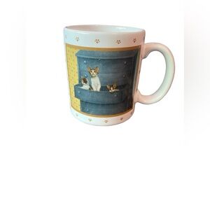 Vandor cat kitten Lowell Herrero coffee mug cup 1988 Vintage preowned